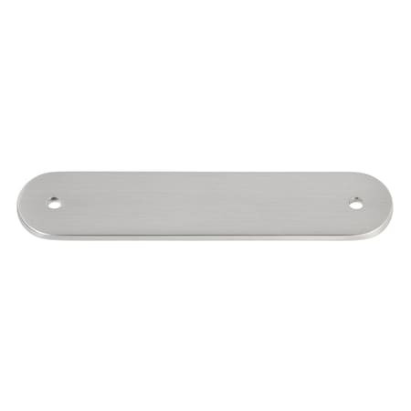 Gliderite Hardware 4-3/4 in. Satin Nickel Rounded Back Plate 3-3/4 in. Center to Center - 5343-96-SN 5343-96-SN-1